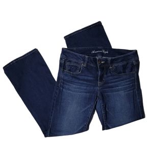 American Eagle Dark Slim Bootcut Jeans 12